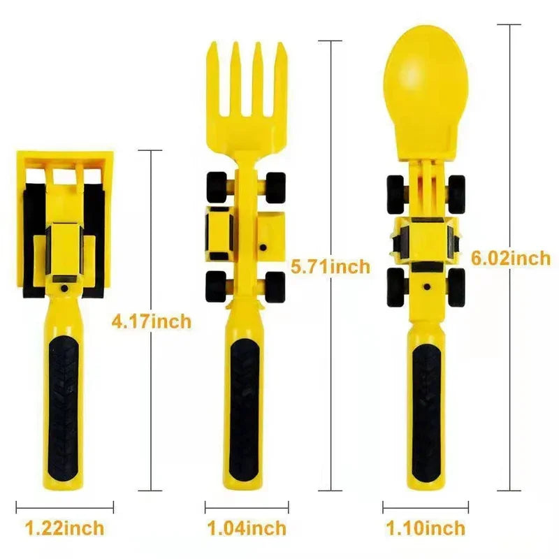 Bulldozer Bites! Cutlery Set